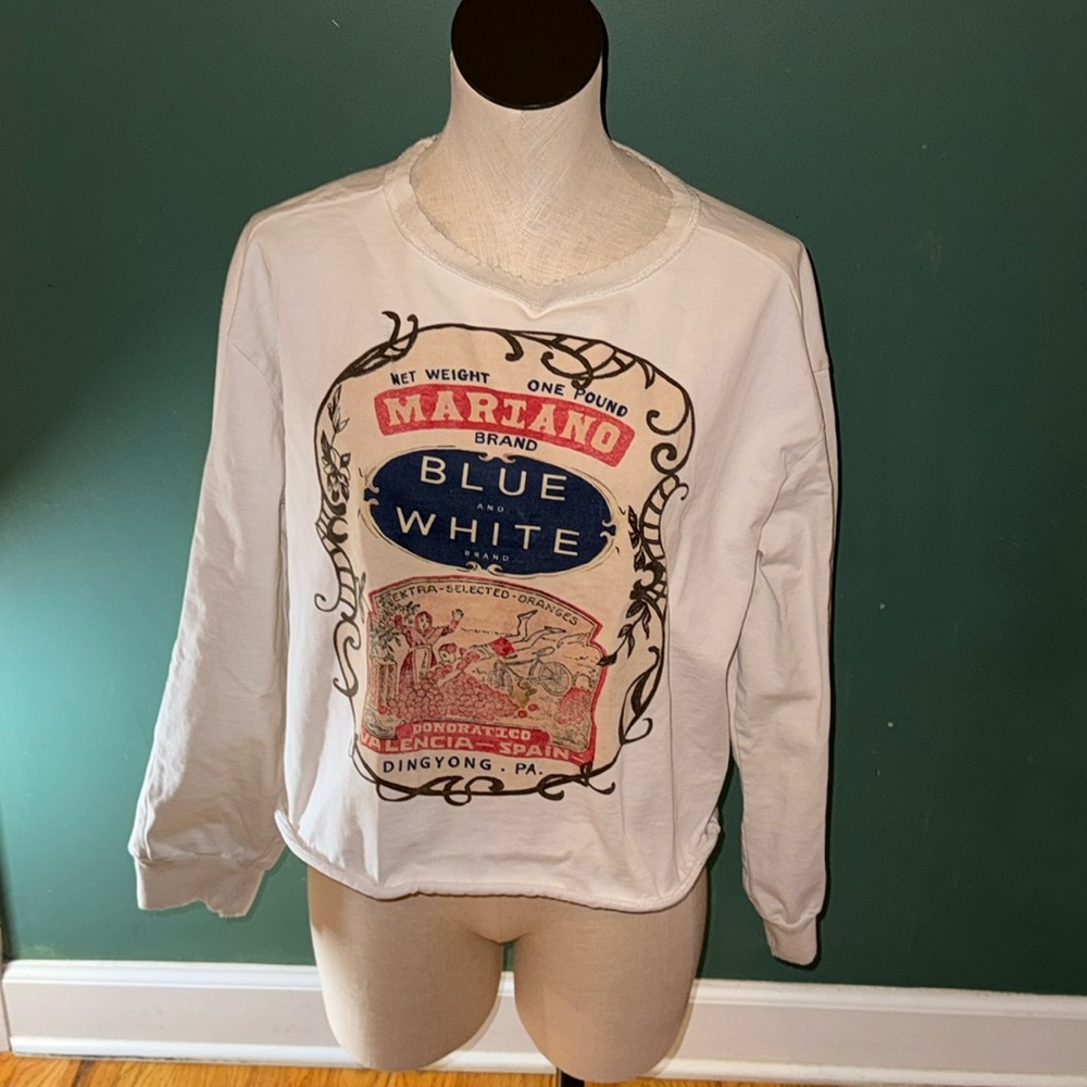 Women’s ‎ Donoratico cropped shirt. Size L